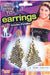 Gold Mesh 1970'S Disco Earrings Costume Accessory