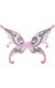 Glitter Pink and Black Butterfly wings Image 1 