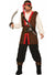 Pirate Bounty Mens Brown Red White Fancy Dress Costume Main Image