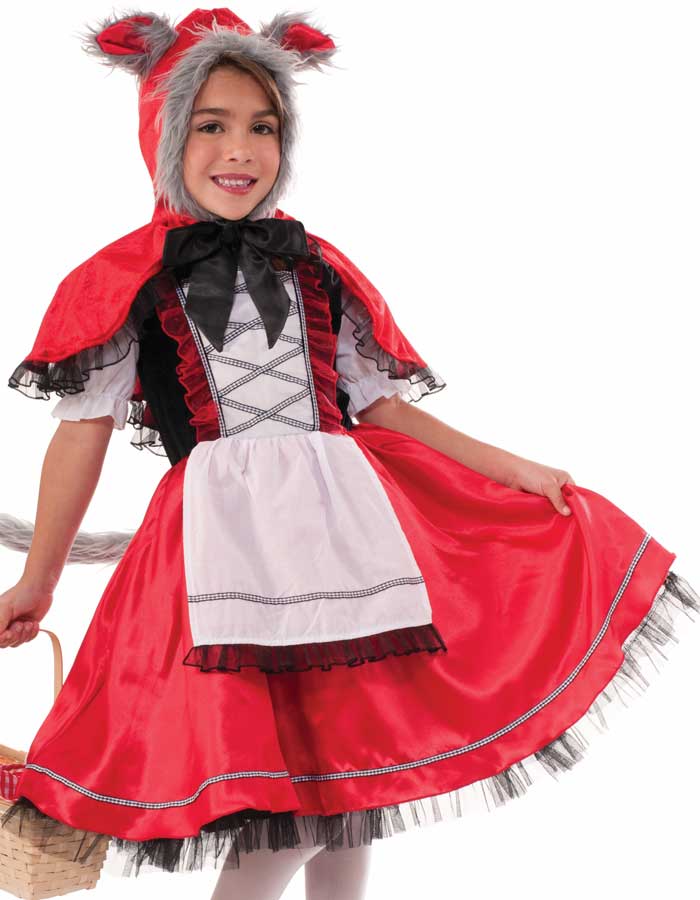 Little Red Riding Hood Girl's Costume Front View