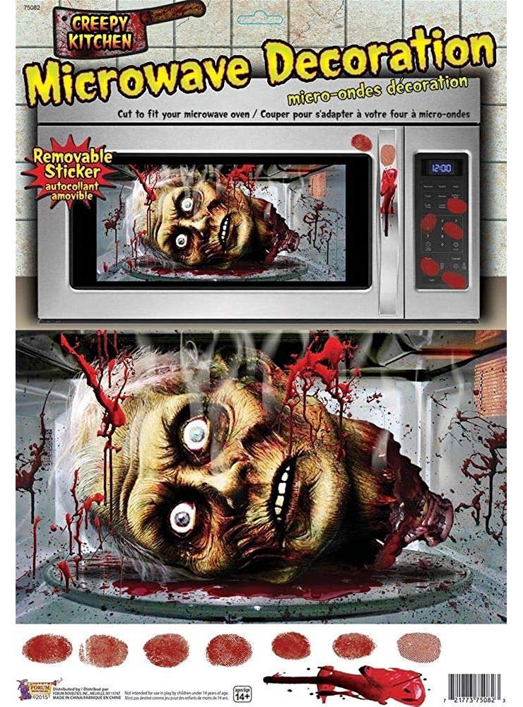 Creepy Kitchen Severed Head Microwave Cover Decoration