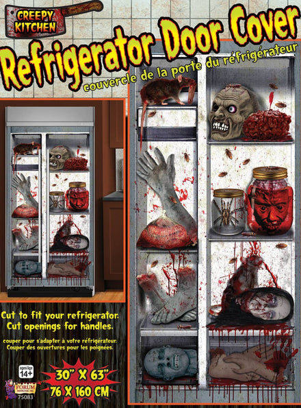 Creepy Kitchen Fridge Door Cover Halloween Decoration