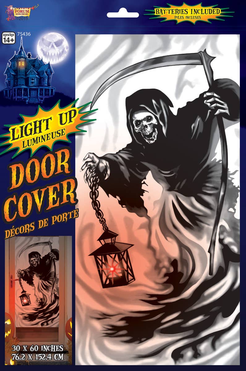 Grim Reaper Light Up Door Curtain