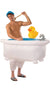 Adult's Hilarious Inflatable Bath Tub and Rubber Duck Fancy Dress Costume