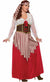 Women's Long Red Plus Size Pirate Wench Costume Main Image