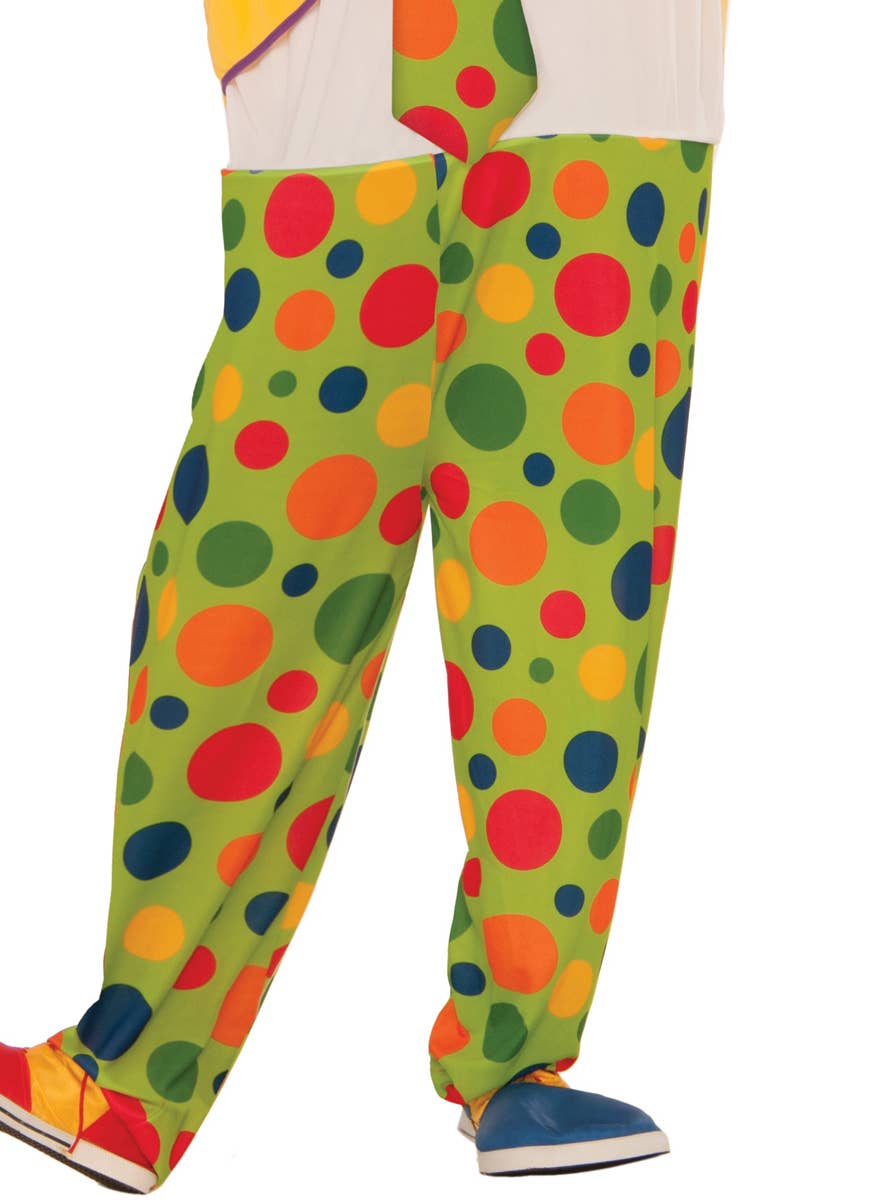 Men's Colourful Spotty Clown Costume Image 3