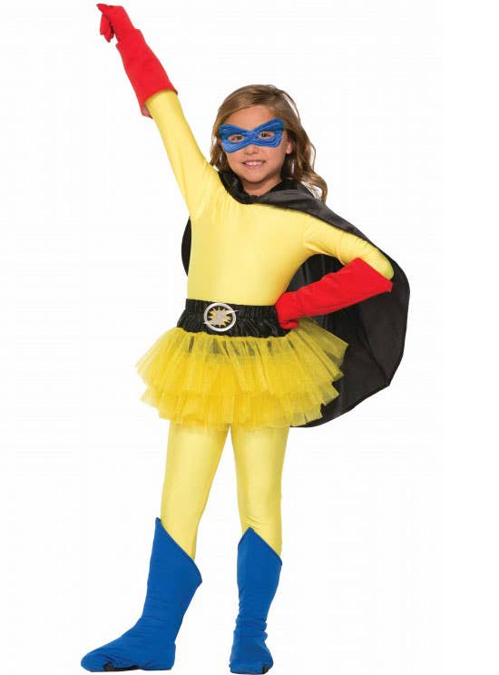 Girls Yellow Be your Own Hero Costume Tutu Alternative Image