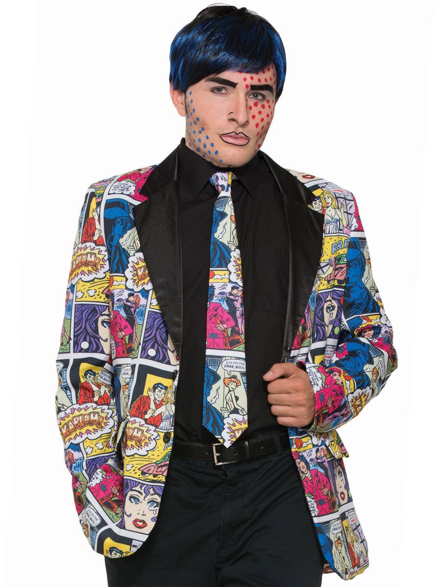 Men's Pop Art Style Costume Tie