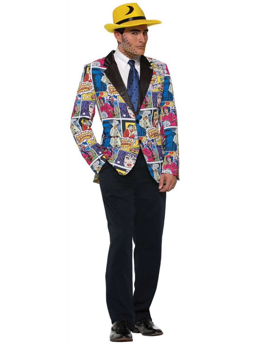 Men's Pop Art Comic Costume Jacket Main Image