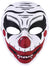Black, Red and White Evil Clown Halloween Costume Mask