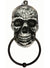 Silver Skull Door Knocker Halloween Decoration