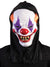 Purple and Orange Evil Clown Mask with Black Hoof