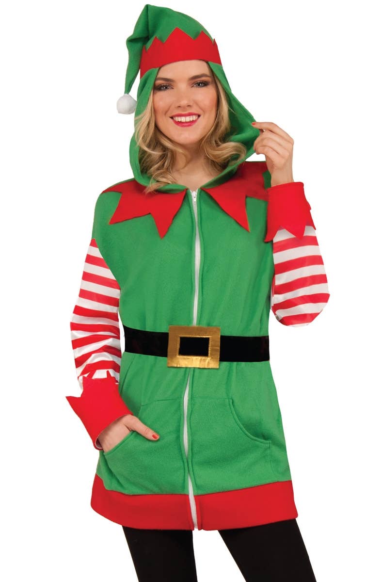 Unisex Elf Christmas Jumper Fancy Dress Outfit