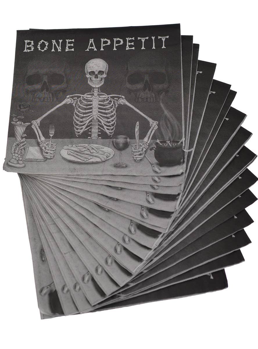 Skeleton Bon Appetite Halloween Serviettes
