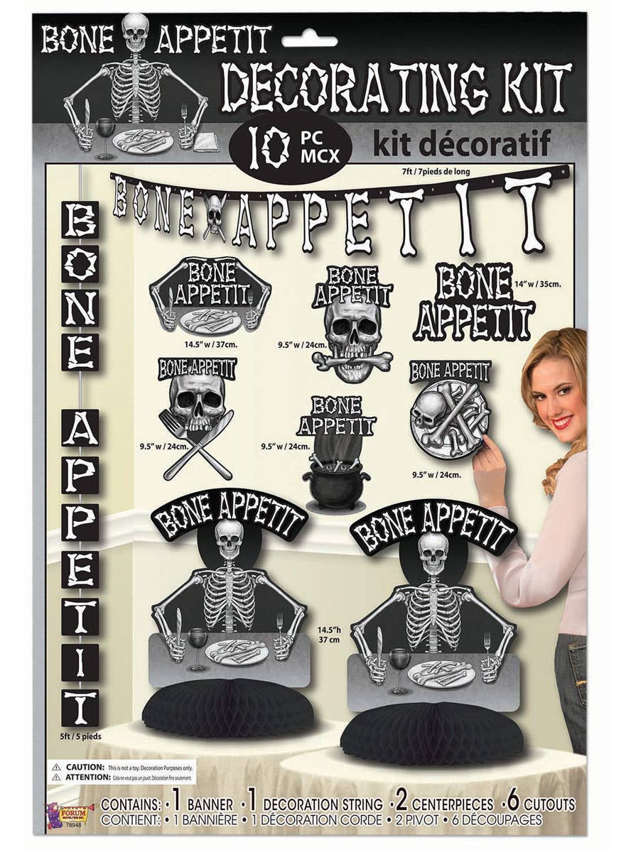 10 Piece Bone Appetit Decoration Set