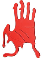 Bloody Red Gel Hand Print Halloween Decoration