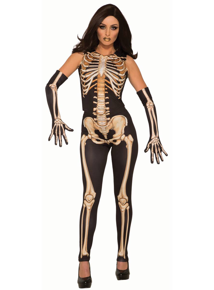 Women's Skeleton Halloween Costume - Main Image
