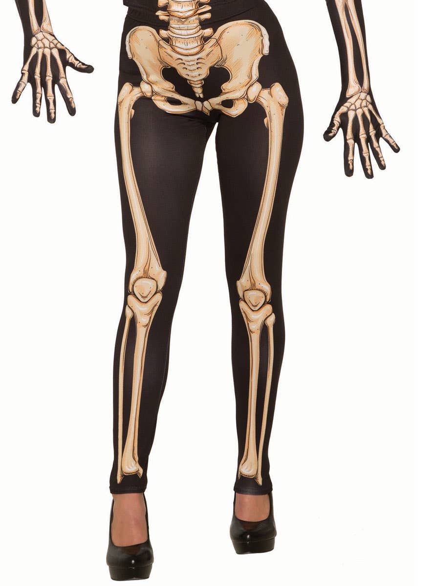 Women's Skeleton Halloween Costume - Close Image