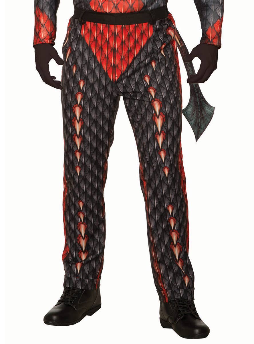 Men's Demon Scale Print Costume Pants - Main Image
