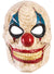 Red and Blue Evil Clown Halloween Costume Mask with Moving Jaw