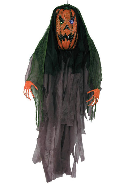 6 Foot Hanging Evil Pumpkin Halloween Haunted House Halloween Decorations Australia - Main Image