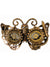 Butterfly Design Antique Bronze Steampunk Costume Mask