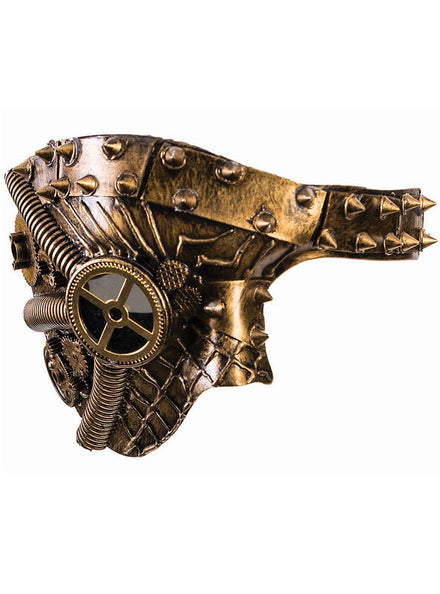 Phantom Over Eye Antique Bronze Steampunk Costume Mask