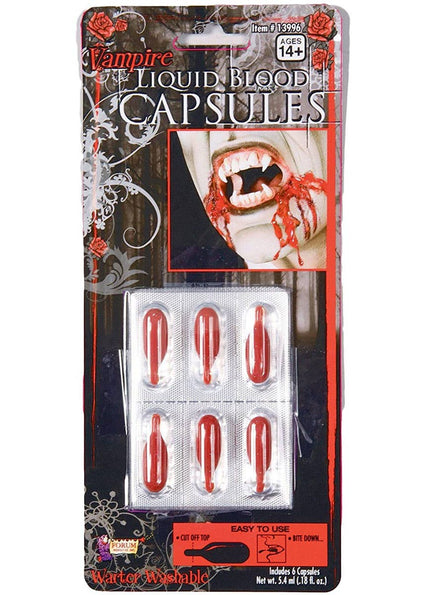 Special FX Liquid Blood Capsules Halloween Costume Makeup