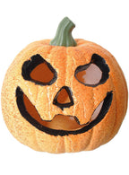 Image of Foam 18cm Orange Jack O Lantern Halloween Decoration