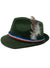 Forrest Green Mens German Lederhosen Fedora Costume Hat - Main Image