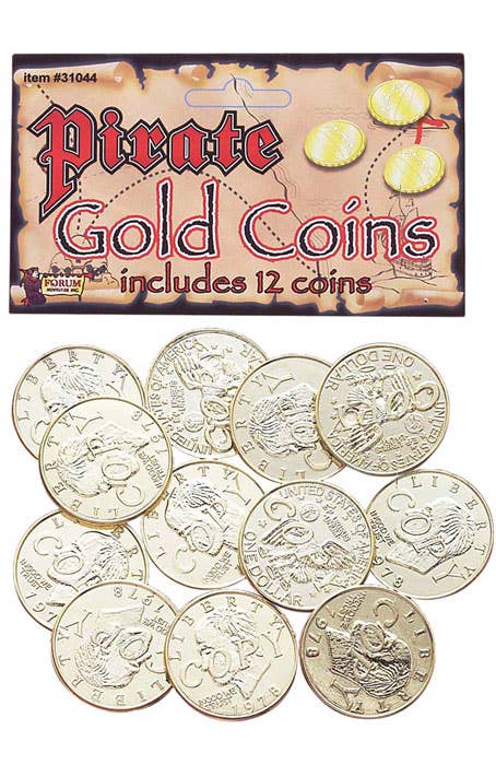 Gold Pirate Coins Costume Accessory Image 2