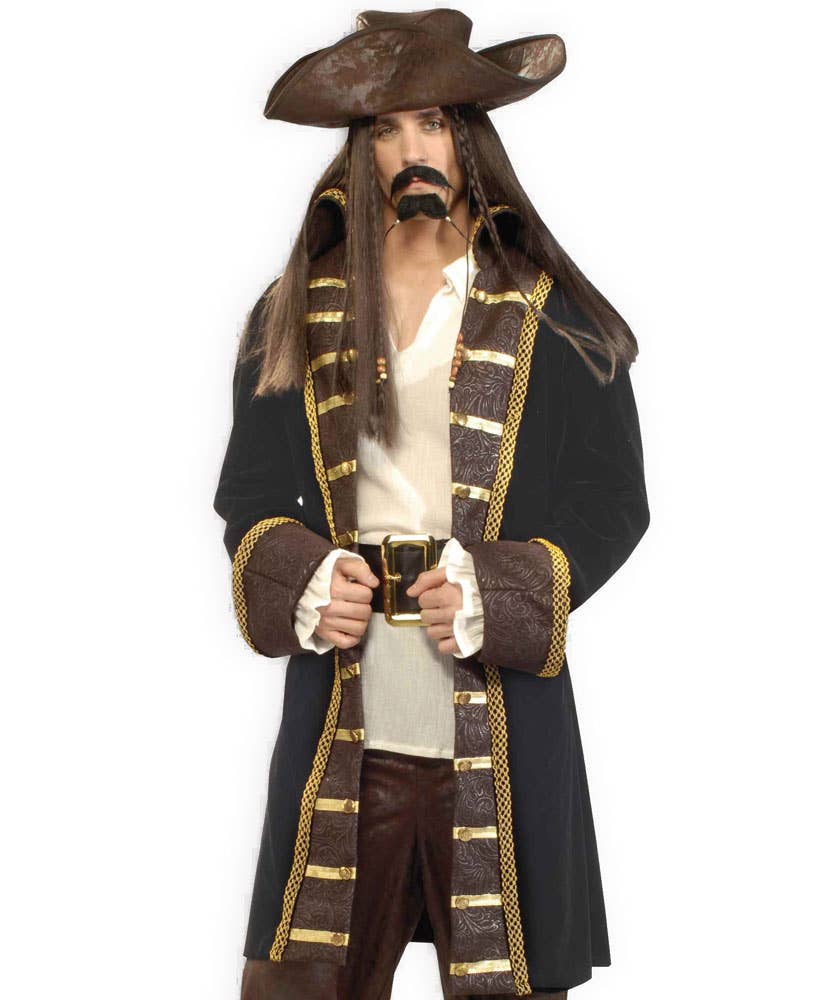 Deluxe High Seas Men's Pirate Captain Costume - Alternative Image