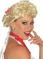 Womens Blonde Wig 1950s Housewife Costume Accessory - Main Image