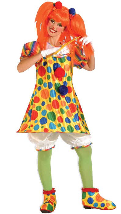 Womens Circus Clown Giggles Costume