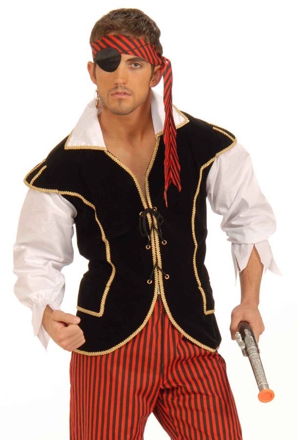 Men's First Mate Pirate Fancy Dress Costume Close Image