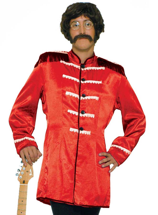 Red Beatles Men's British Rock Star Costume Close