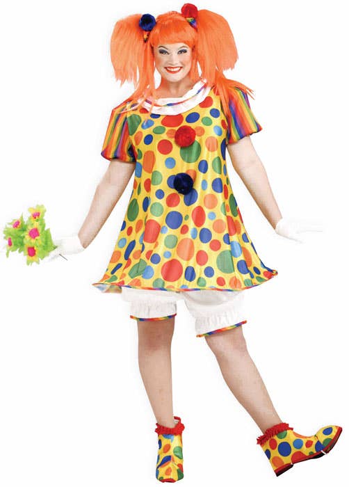 Giggle the Clown Plus Size Circus Costume for Women
