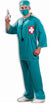 Blue Surgical Scrubs Men's Hospital Surgeon Doctor Costume