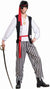 Striped Pirate Matey Men's Swashbuckler Costume 