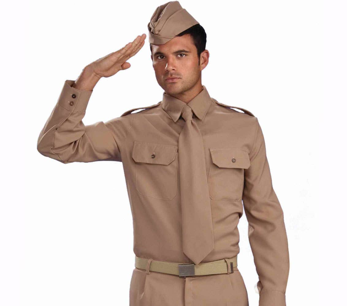 Forum Novelties WWII Army Private Mens 1940s Costume - Close Image