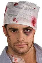 Blood Stained White Bandage Gauze Costume Hat