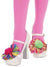 Brightly Coloured Circus Cutie Bow Women's Clown Shoe Toppers Costume Accessory Main Image