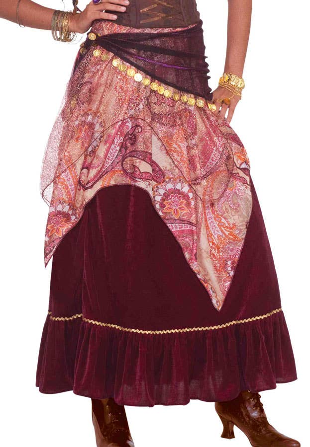 Womens Madame Gypsy Cirucs Costume - Bottom Image 