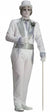 Ghostly Grey and White Victorian Gentleman Halloween Costume for Men - Main Image