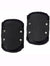 Adult's Black Padded SWAT Foam Elbow Guards Costume Accessory Main View