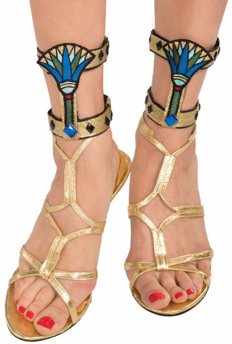 Embroidered Egyptian Ankle Cuffs Costume Accessory