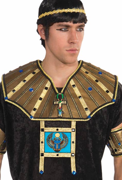Deluxe Gold Egyptian Pharaoh Usekh Collar Costume Accessory - Main View