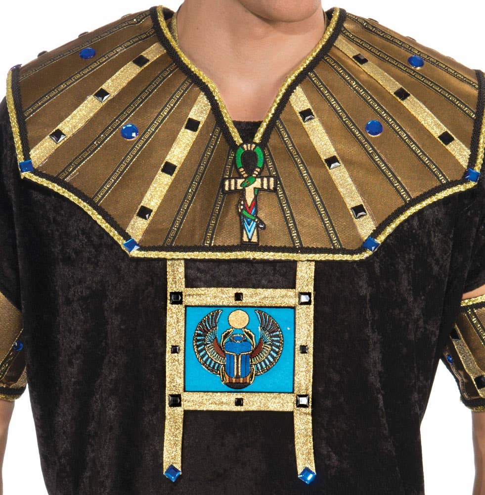 Deluxe Gold Egyptian Pharaoh Usekh Collar Costume Accessory - Alternative View 1