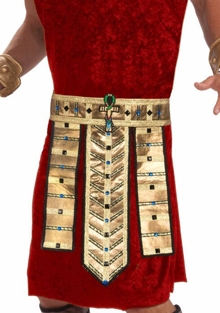 Deluxe Gold Egyptian Pharaoh Costume Belt with Jewels - Main Image