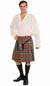 Men's Scottish Tartan Costume Skirt and Shirt - Main Image